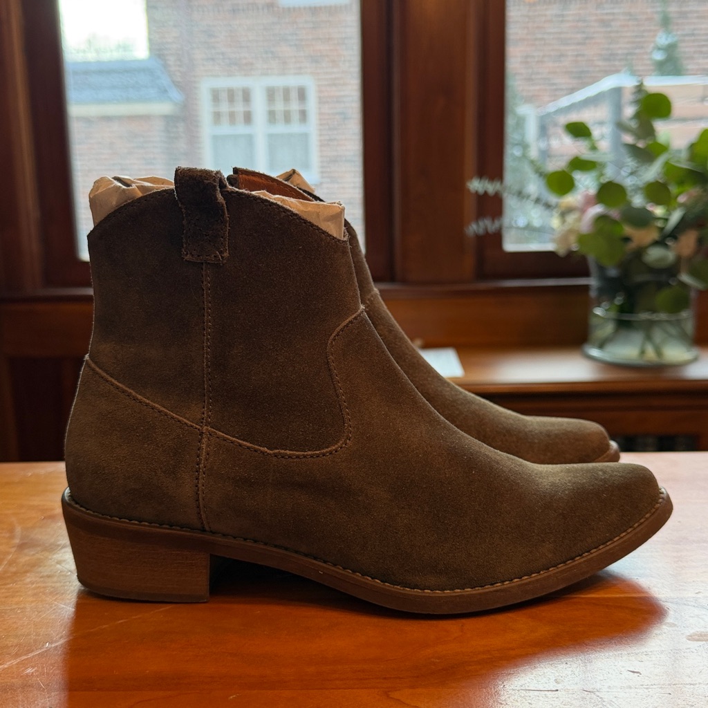 Madewell Tan Suede Booties